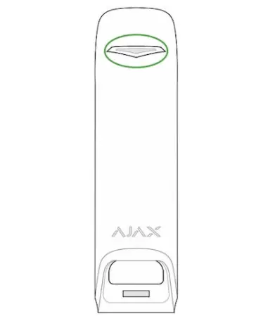 AJAX MotionProtect Curtain Curtain Type Wireless Motion Detector - Figure 4