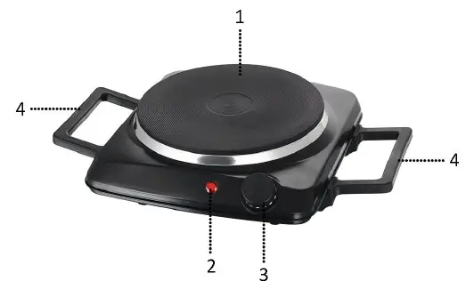 emerio HP-116026.4 Single Hot Plate-FIG-1