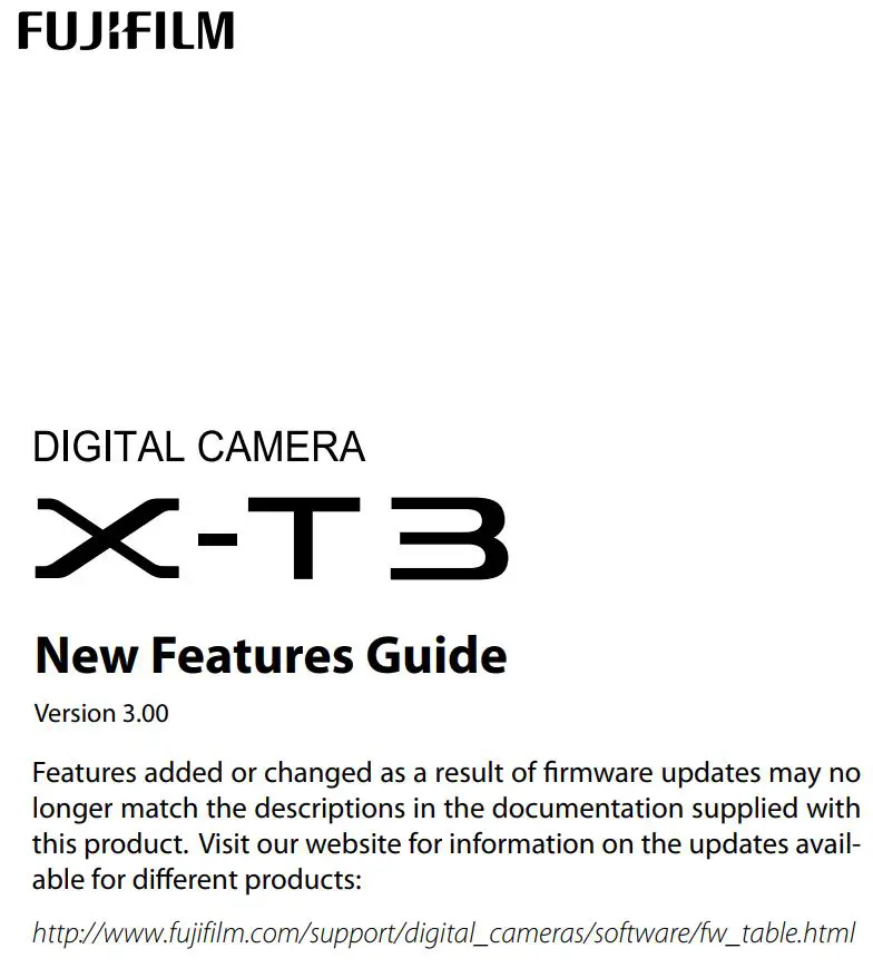 FUJIFILM Digital Camera User Guide