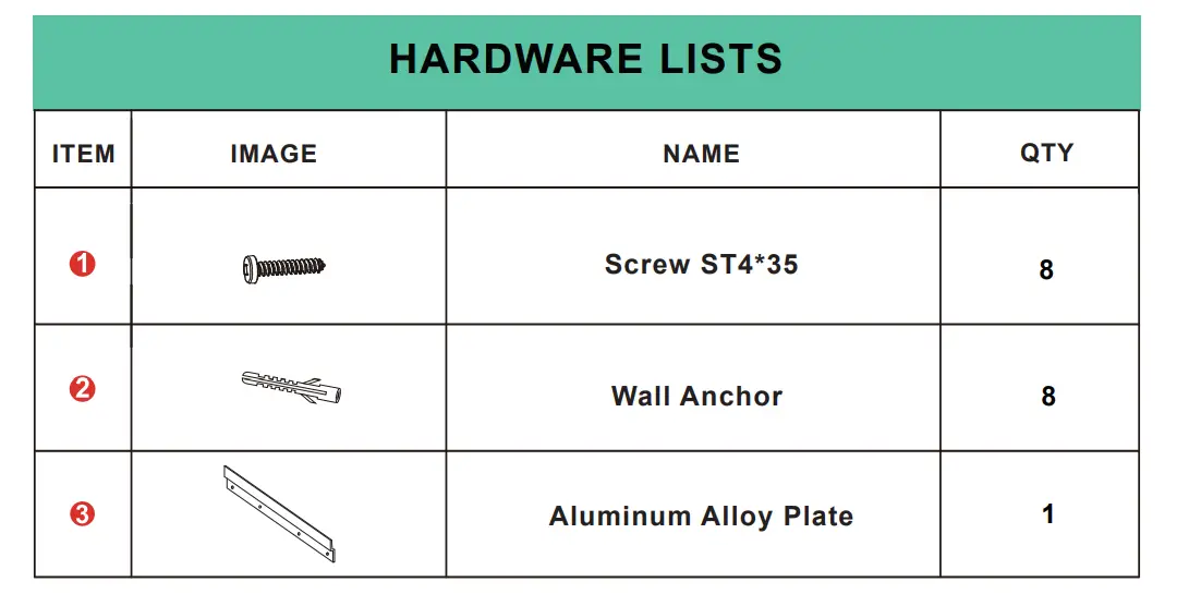 tunuo Rectangular Frameless LED Mirror fig (3)