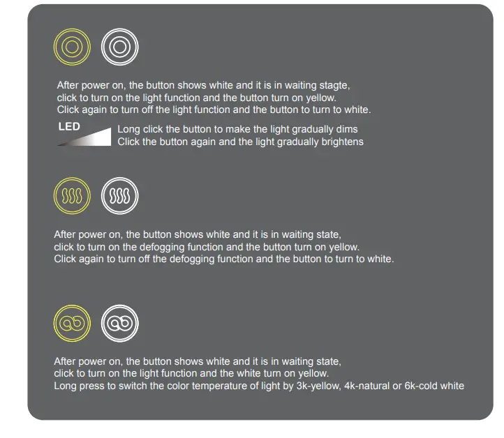 tunuo Rectangular Frameless LED Mirror fig (9)