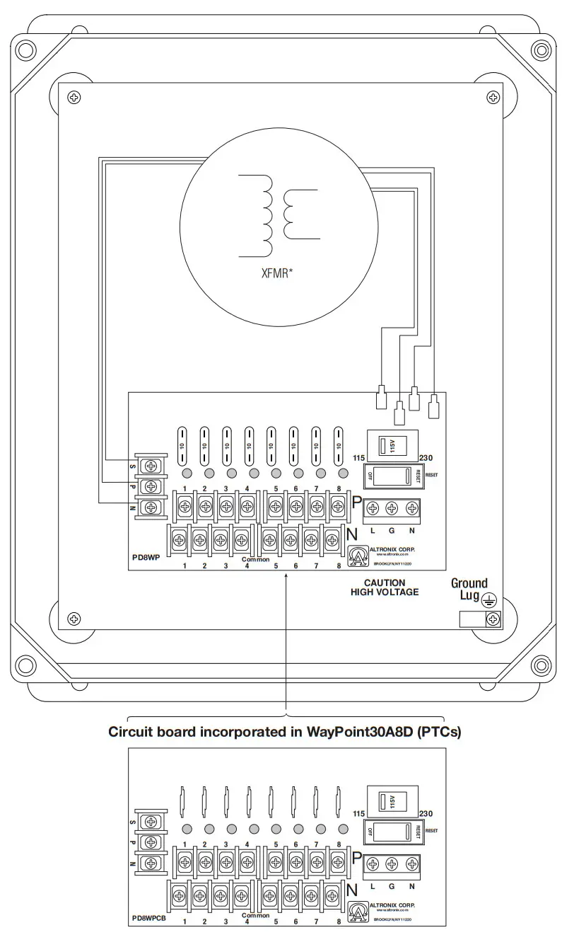 Altronix WayPoint30A Series AC Outdoor Power Supplies - Figure 4