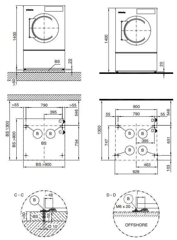 Miele PDR 914 Commercial Tumble Dryers-5