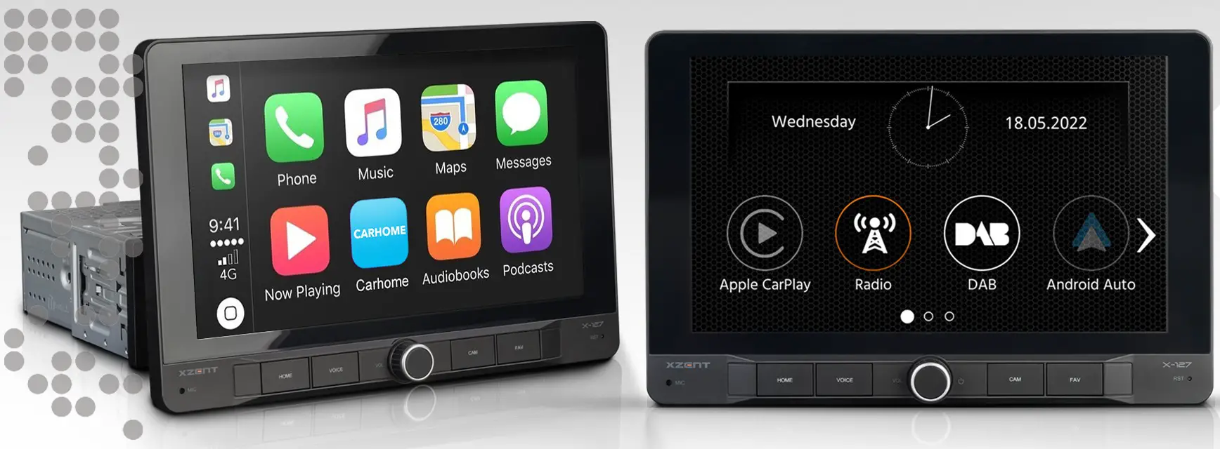 XZENT X-127 1-DIN DAB Plus Infotainer