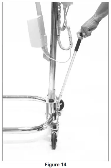 Joerns Healthcare C-HLA-2 Lifting and Repositioning - Leg Spreader Operation 1