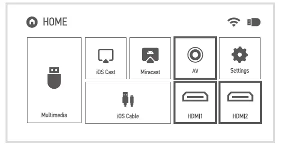 FunFlix ‎RD-882 Mini Projector HD Portable Projector - 8