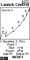 SPEKTRUM DX5 Pro Launch Control - Launch Control Curve and Duration 1