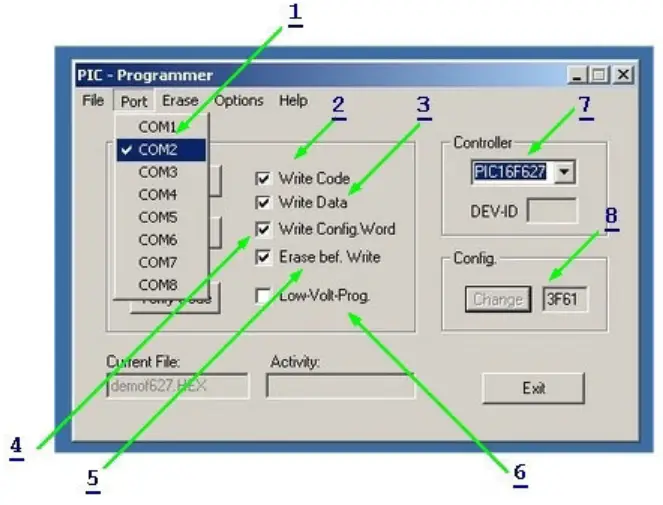 velleman K8048 PIC Programmer Board - fig 5