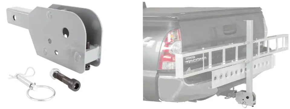 BLACK WIDOW PRO AMC 400 PRO Aluminum Motorcycle Carrier - FOLDING HITCH ADAPTER 1