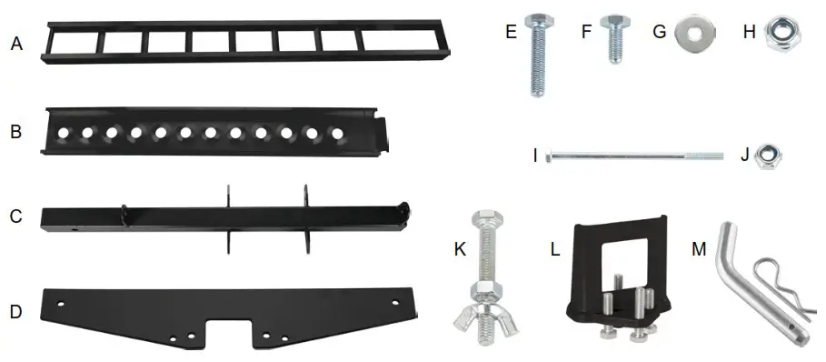 BLACK WIDOW PRO AMC 400 PRO Aluminum Motorcycle Carrier - PARTS