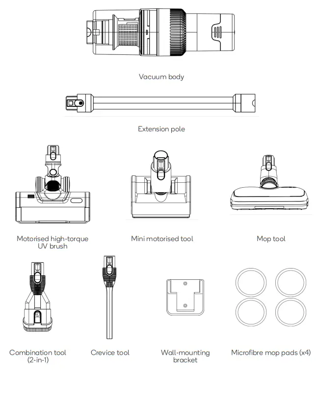 kogan KAVACSTM11A M11 Cordless Stick Vacuum Cleaner and Mop - fig 1