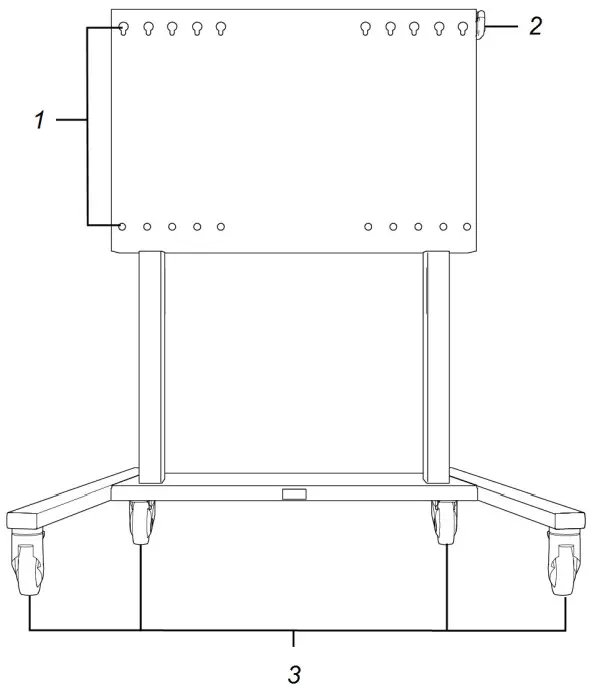 SMART FSE-400 Electric Height-Adjustable Mobile Stand - fig1