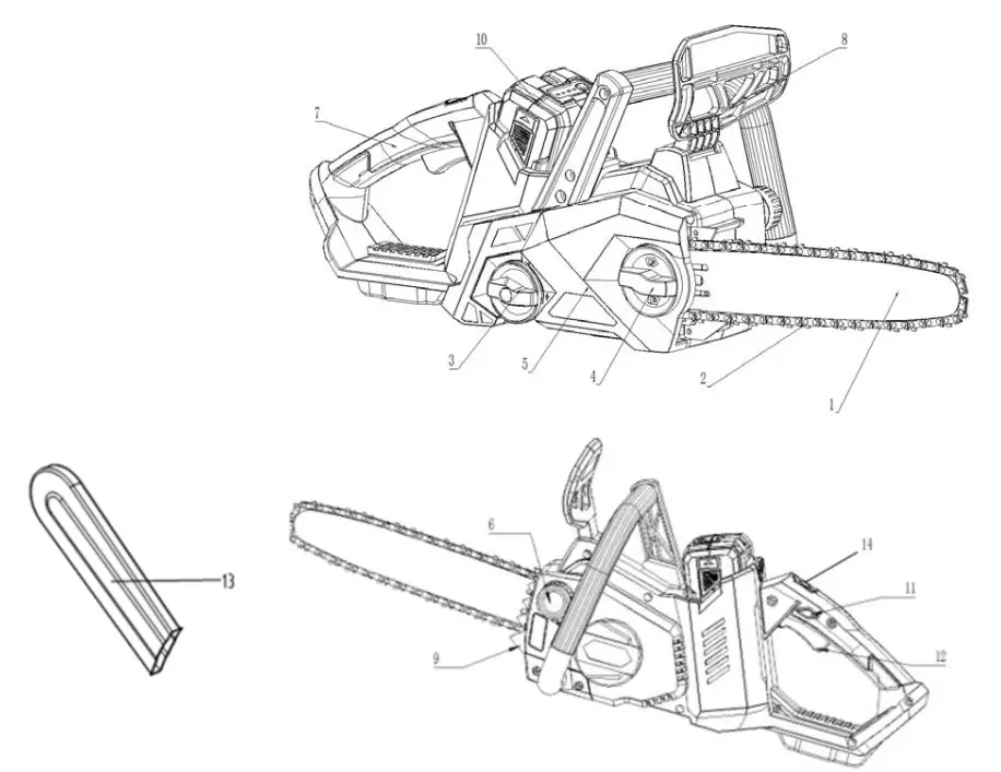 TEXAS CSX 4000 Chainsaw - Fig