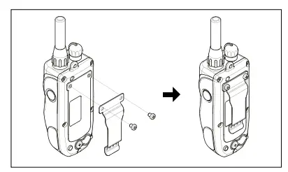 Dogtra ARC Handsfree 1-Dog System Only - Attaching the Belt Clip