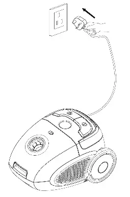 VYTRONIX RBC02 Bagged Vacuum Cleaner - USING THE VACUUM CLEANER 1