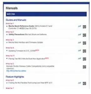 Quick reference guides and complete manuals.