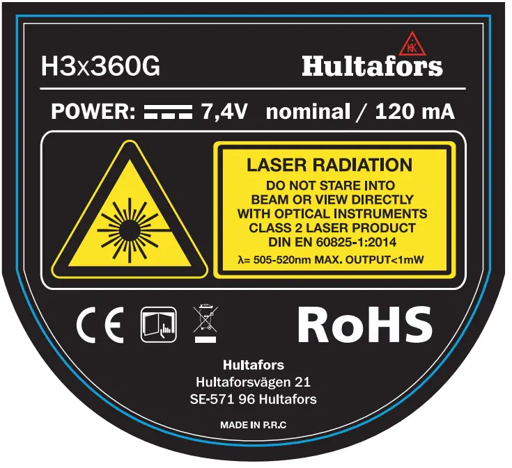 Hultafors H3x360G 360 Green Cross Laser fig 5