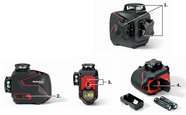 Hultafors H3x360G 360 Green Cross Laser fig 6