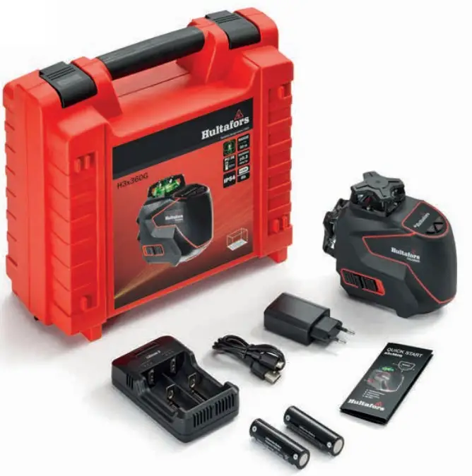 Hultafors H3x360G 360 Green Cross Laser fig 7
