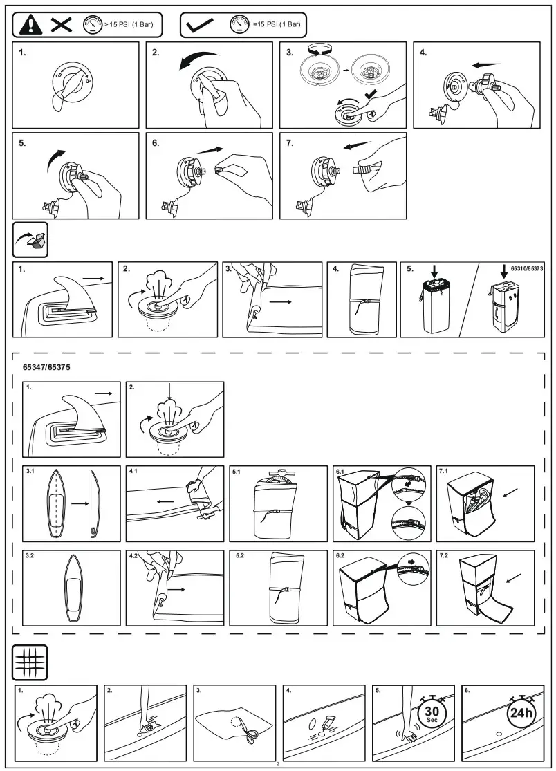 Bestway 65375 Stand UP Paddle Wander - Figure