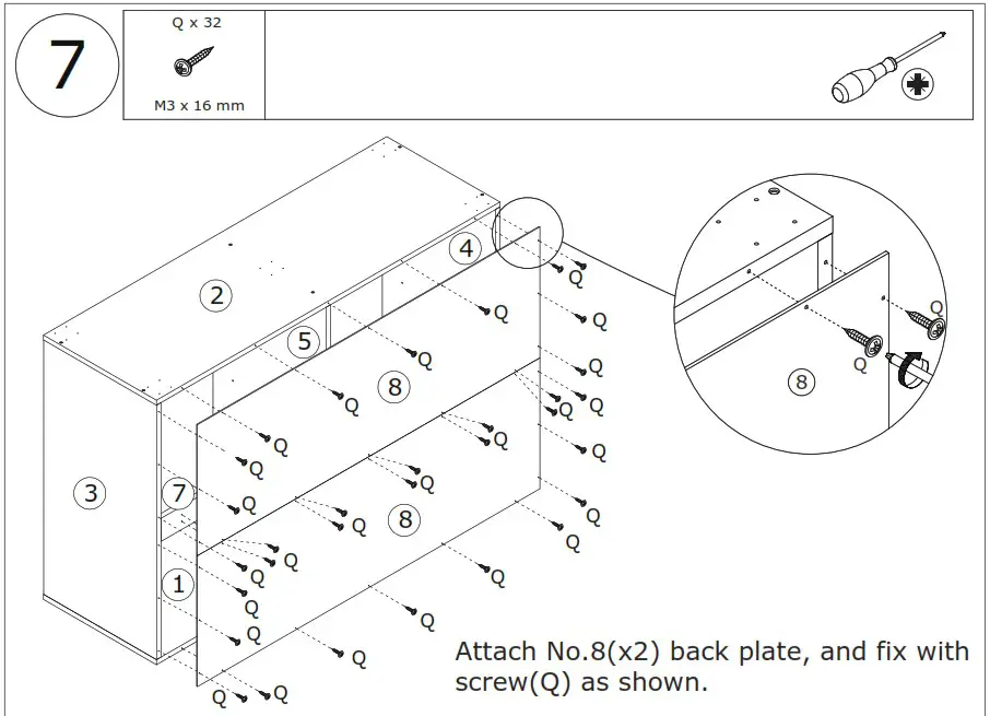 FUFU GAGA LJY KF250011 01 White-Drawer Standard Dresser - Product Overview 11