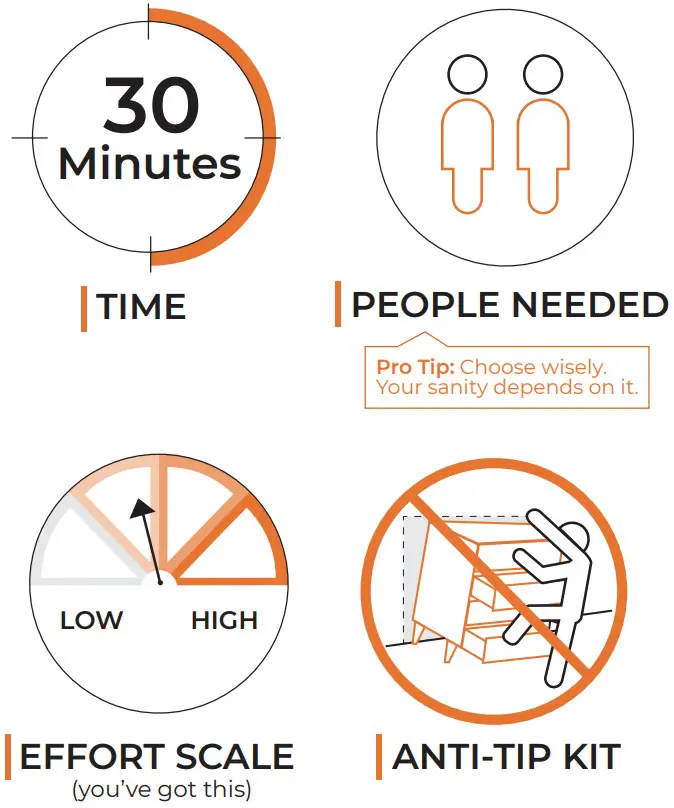 Home 10028210 Four Drawer CHEST - FIGURE 1