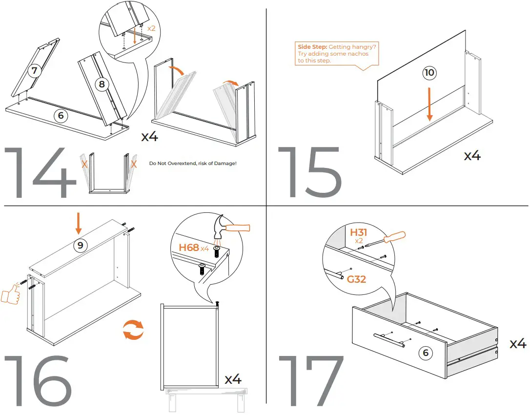 Home 10028210 Four Drawer CHEST - FIGURE 12