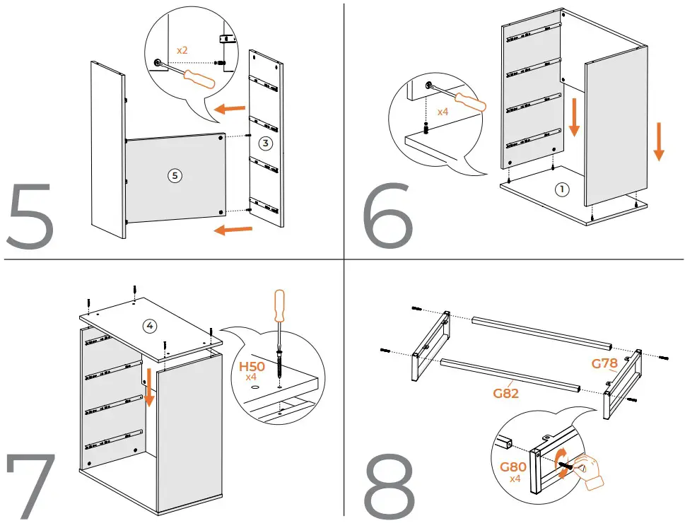 Home 10028210 Four Drawer CHEST - FIGURE 6