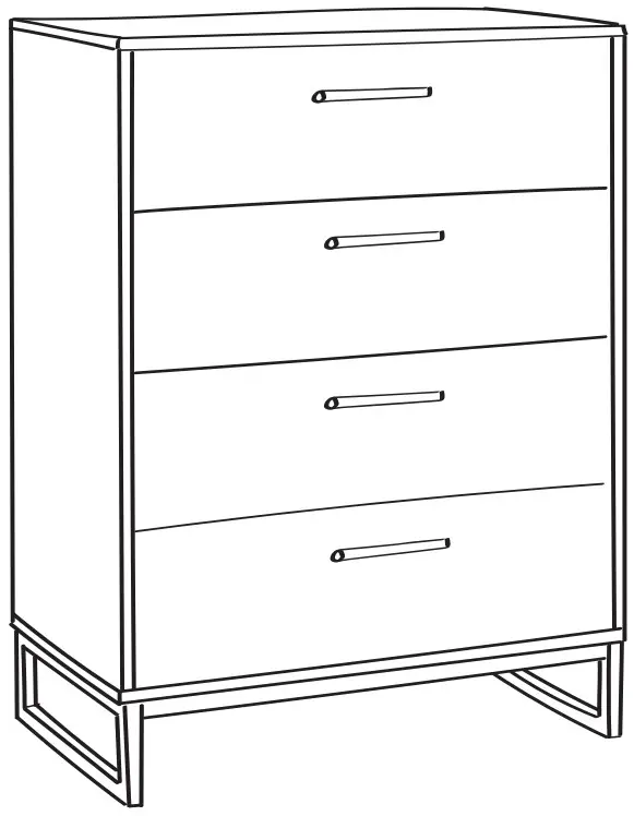 Home 10028210 Four Drawer CHEST