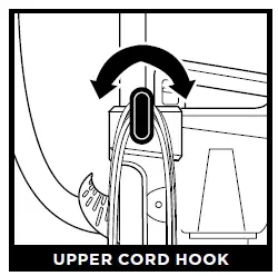 UPPER CORD HOOK