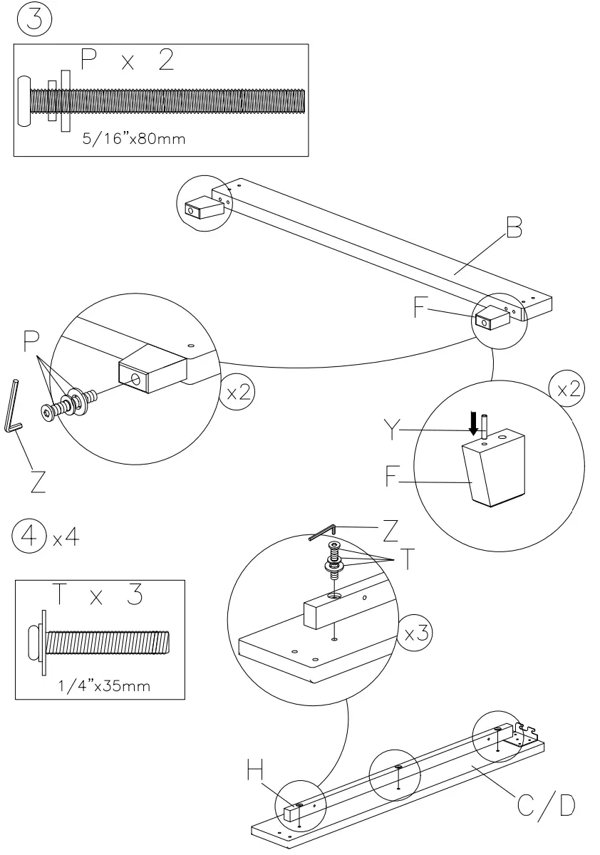 ASHLEY B090 981 Jerary Queen Upholstered Platform Bed-fig5