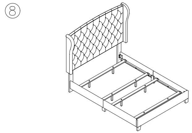ASHLEY B090 981 Jerary Queen Upholstered Platform Bed-fig8