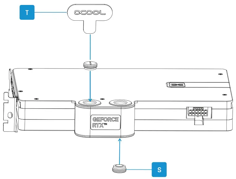 ALPHACOOL Core Geforce RTX 4090 Founders Edition with Backplate - Screw in screw plugs with the tool