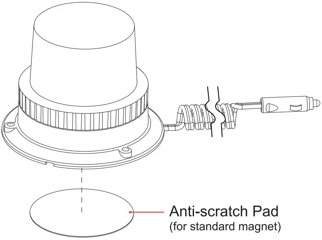 cell2 B12 LED Beacons - Magic Mount