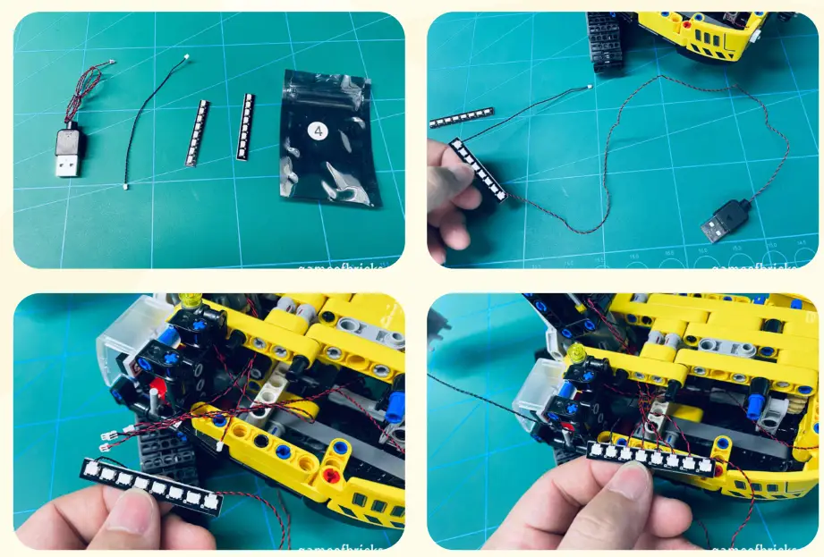 GAME OF BRICKS 42121 Light Kit for Heavy Duty Excavator - 12