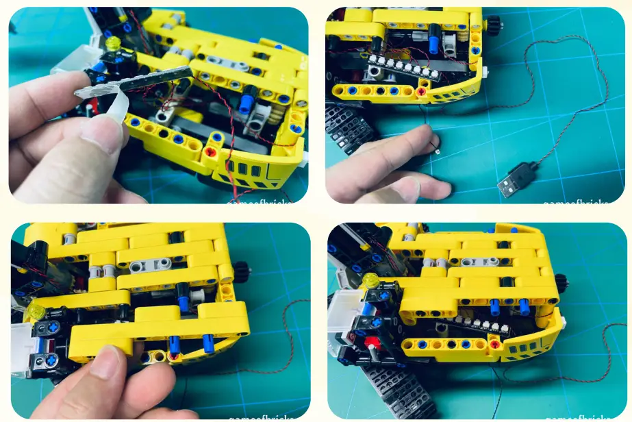 GAME OF BRICKS 42121 Light Kit for Heavy Duty Excavator - 13