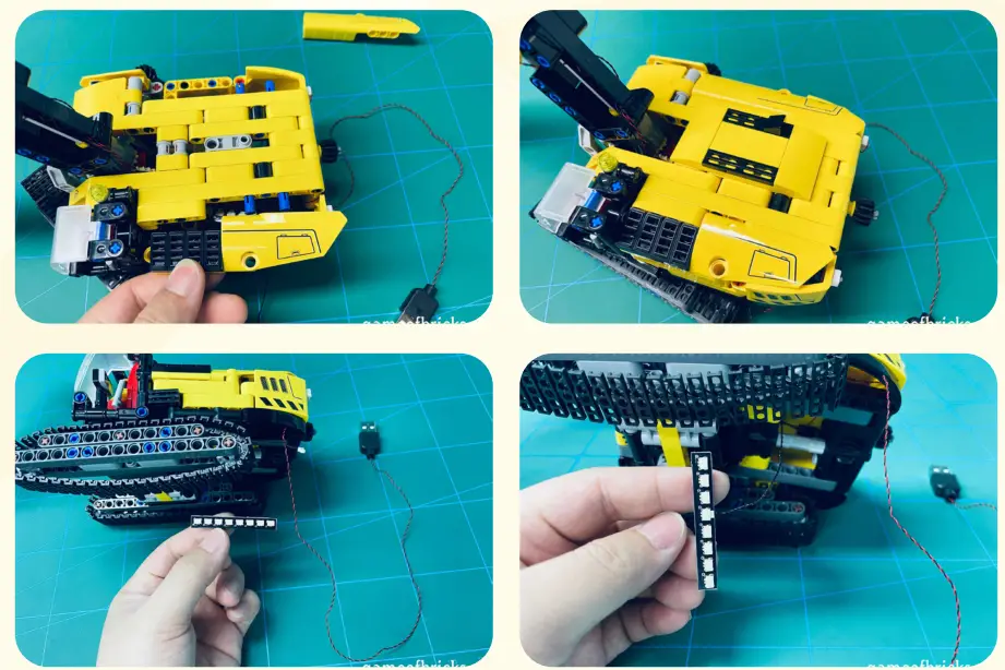 GAME OF BRICKS 42121 Light Kit for Heavy Duty Excavator - 14