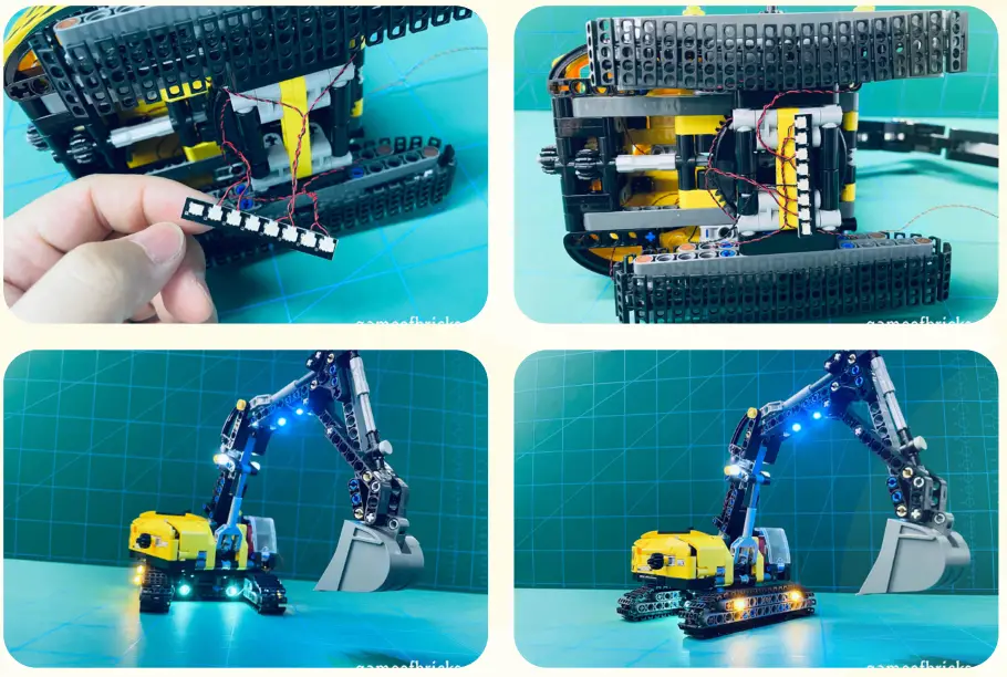 GAME OF BRICKS 42121 Light Kit for Heavy Duty Excavator - 19