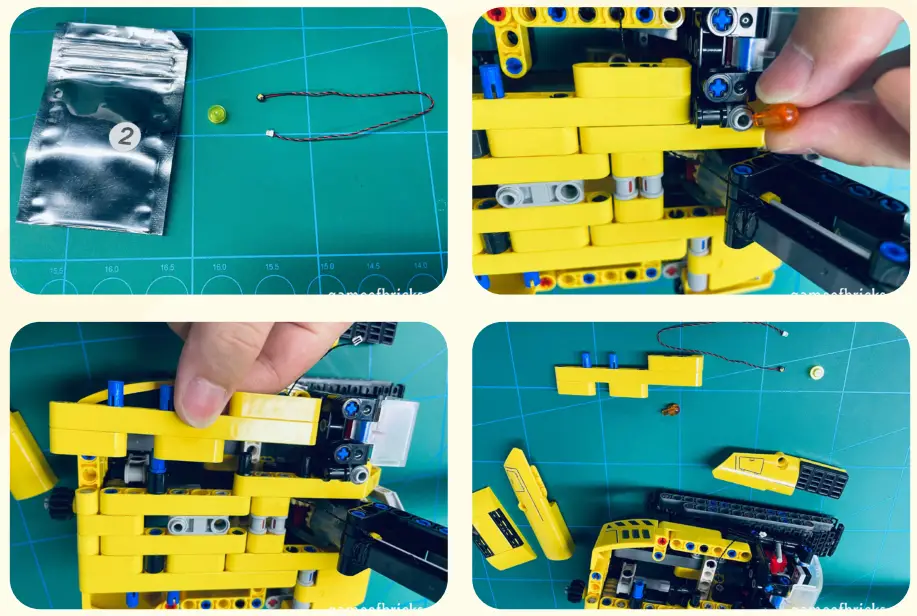 GAME OF BRICKS 42121 Light Kit for Heavy Duty Excavator - 4