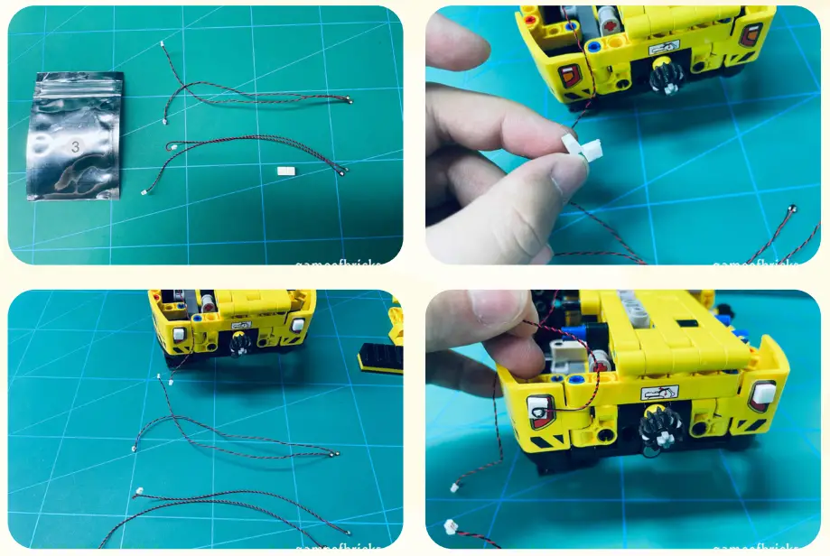 GAME OF BRICKS 42121 Light Kit for Heavy Duty Excavator - 7