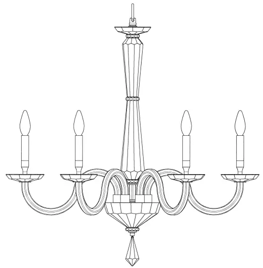 SCHONBEK S9230 30 Inch Chandelier -