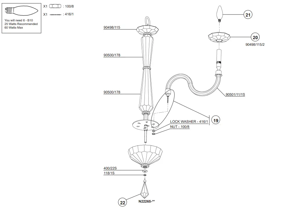 SCHONBEK S9230 30 Inch Chandelier - SCHONBEK S9230 30 Inch Chandelier