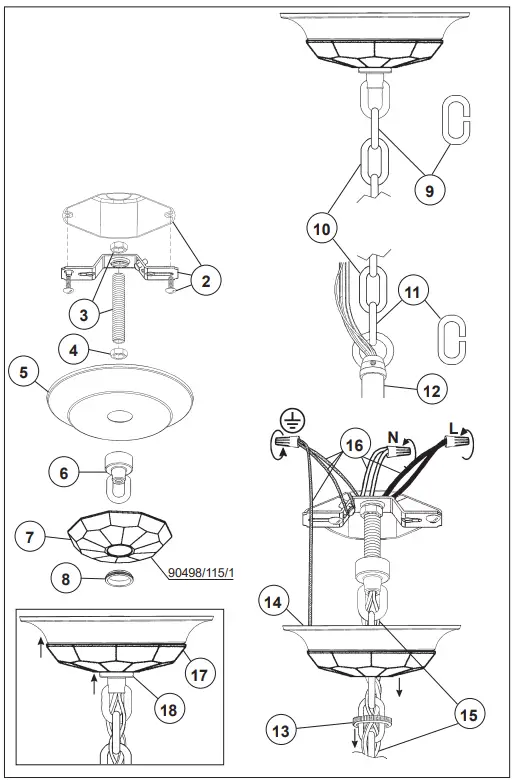SCHONBEK S9230 30 Inch Chandelier - fig 1