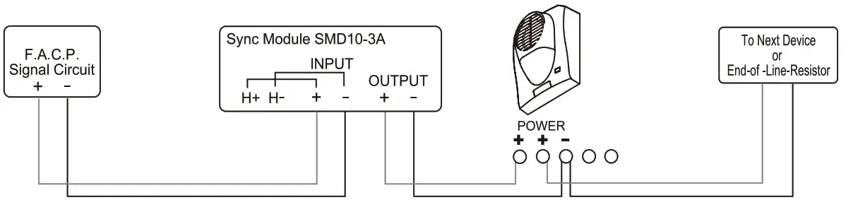 POTTER SH-1224WP SERIES Wall Mount Weather Proof Select-A-Strobe-Horn - Wiring Diagram2