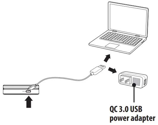 ILVE 3 in 1 Wireless Charging Stand ACQ491B - Connecting Power Supply