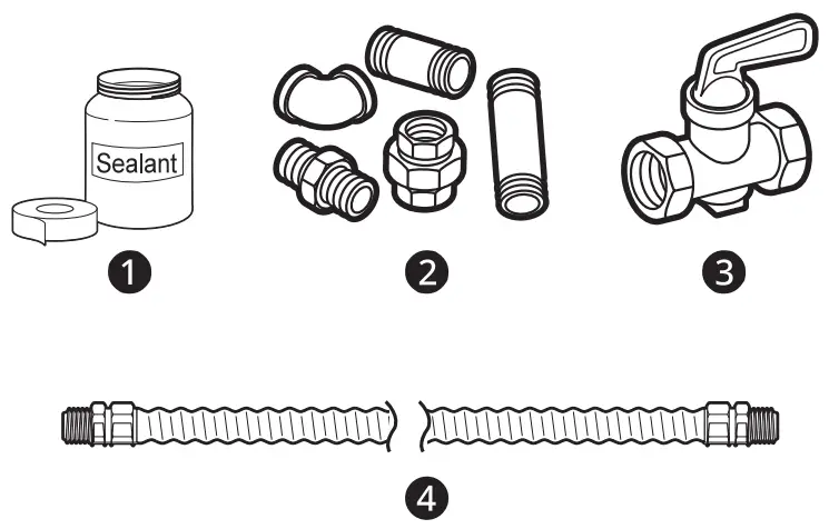 LG CBGS3028 Gas Cooktop - Materials