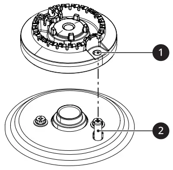 LG CBGS3028 Gas Cooktop - positioned