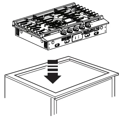LG CBGS3028 Gas Cooktop - retainer brackets