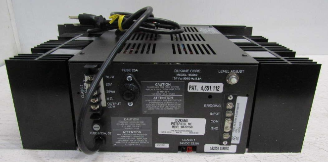 DUKANE-1B3250-250-Watt-Audio-Amplifier-Instruction-PRODUCT