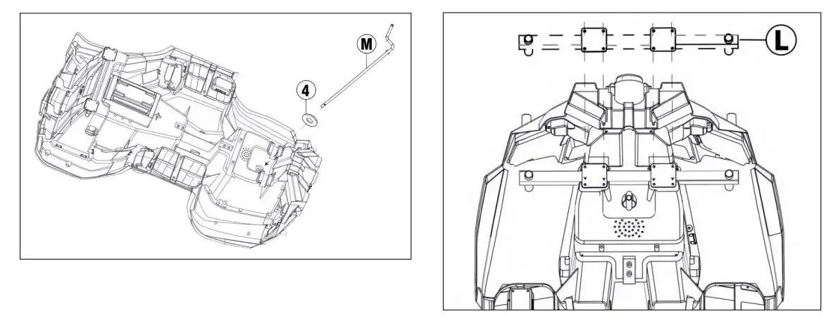 JOYWHALE BW-A20 24V Kids Ride on 2 Seater ATV Car 4WD Quad Electric Vehicle (6)